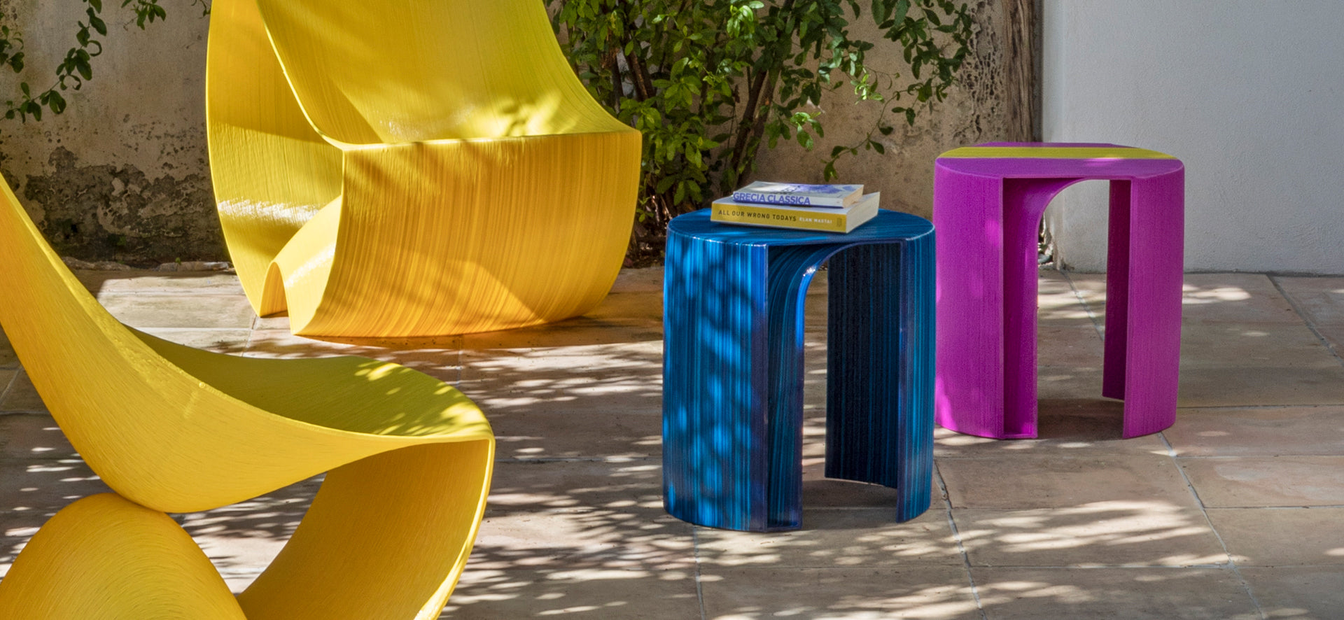 3D Printed Furniture - Armchair Capri Stool Anacapri